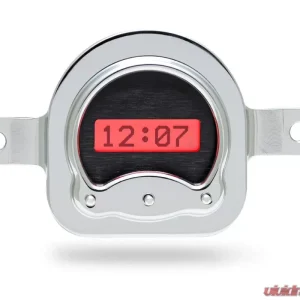 Dakota Digital VLK-51F-K-R Red Display Black Alloy Style Face Digital Clock for 1951 Ford - Image 1