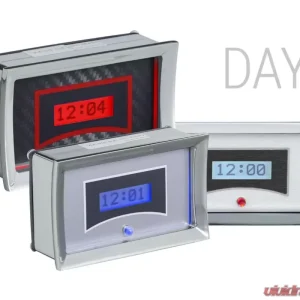 Dakota Digital VLK-57C-C-R Red Display Carbon Fiber Digital Clock for 1957 Chevrolet - Image 1