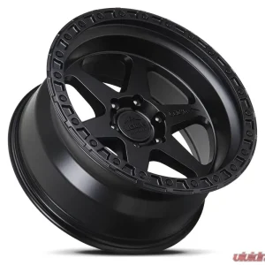 Lock Off-Road Olympus Wheel 17x9 6x139.7 -12mm Matte Black w/ Matte Black Ring - Image 3