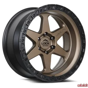 Lock Off-Road Olympus Wheel 17x9 6x139.7 -35mm Matte Desert Bronze w/ Matte Black Ring - Image 1