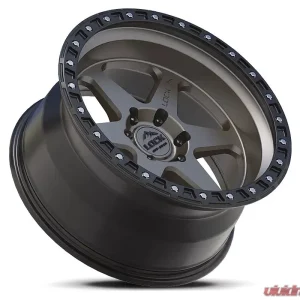 Lock Off-Road Olympus Wheel 20x10 5x127 | 5x5 -18mm Matte Grey w/ Matte Black Ring - Image 3