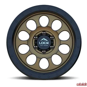 Lock Off-Road 50 Cal Wheel 17x9 6x135 0mm Matte Desert Bronze w/ Matte Black Ring - Image 2