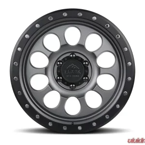 Lock Off-Road 50 Cal Wheel 17x9 6x135 0mm Matte Grey w/ Matte Black Ring - Image 2
