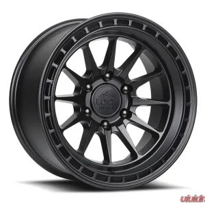 Lock Off-Road Baja Wheel 17x9 5x127 | 5x5 0mm Matte Black w/ Matte Black Ring - Image 1
