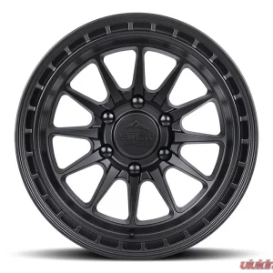Lock Off-Road Baja Wheel 17x9 6x135 -12mm Matte Black w/ Matte Black Ring - Image 2