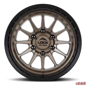 Lock Off-Road Baja Wheel 17x9 6x135 0mm Matte Desert Bronze w/ Matte Black Ring - Image 2