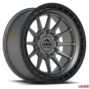 Lock Off-Road Baja Wheel 17x9 6x135 0mm Matte Grey w/ Matte Black Ring - Image 1