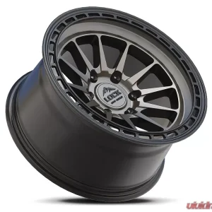 Lock Off-Road Baja Wheel 17x9 6x135 -12mm Matte Grey w/ Matte Black Ring - Image 3