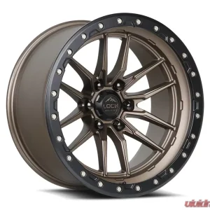 Lock Off-Road Krawler Wheel 17x9 6x135 -12mm Matte Bronze w/ Matte Black Ring - Image 1