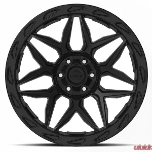 Lock Off-Road Matrix Wheel 17x9 5x127|5x139.7 0mm Matte Black w/ Matte Black Ring - Image 2