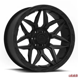 Lock Off-Road Matrix Wheel 17x9 6x135|6x139.7 -12mm Matte Black w/ Matte Black Ring - Image 1