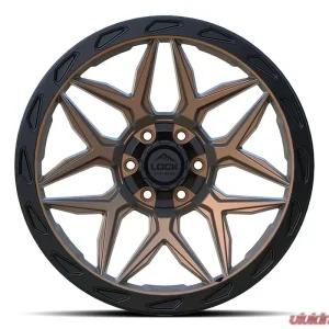Lock Off-Road Matrix Wheel 20x10 5x127|5x139.7 -18mm Matte Bronze w/ Matte Black Ring - Image 2