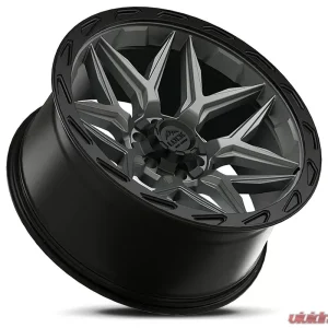 Lock Off-Road Matrix Wheel 17x9 6x135|6x139.7 0mm Matte Grey w/ Matte Black Ring - Image 3