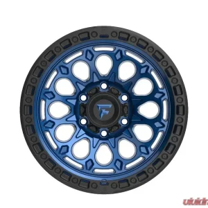 Fittipladi Terra Series FT101 Wheel 17x9 5x127 | 5x5 -12mm Gloss Blue w/ Black Ring - Image 3