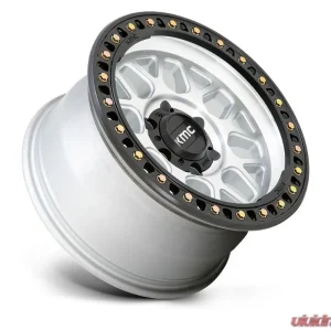 KMC KM549 GRS Wheel 17x8.5 8x165.1 0mm Machined w/ Satin Black Lip - Image 2