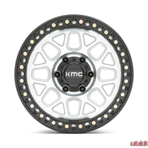 KMC KM549 GRS Wheel 18x8.5 6x139.7 0mm Machined w/ Satin Black Lip - Image 3
