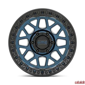 KMC KM549 GRS Wheel 17x8.5 8x165.1 0mm Midnight Blue w/ Gloss Black Lip - Image 2