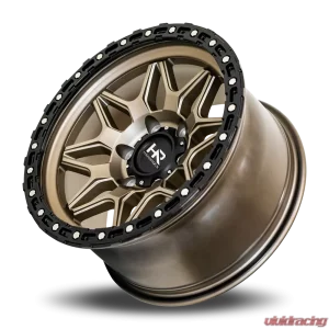 Hardrock Offroad H105 Aluminum Wheel 17x9 5x127 | 5x5 -12 78.1 Matte Bronze-Black B/L - Image 4
