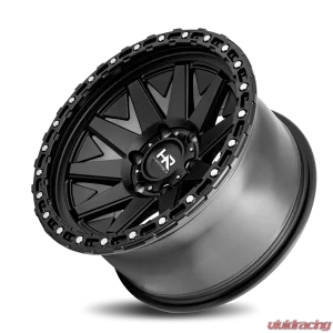 Hardrock Offroad H106 Aluminum Wheel 17x9 6x139.7 -12 108 Matte Black-Black B/L - Image 4