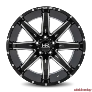 Hardrock Offroad Painkiller XPosed Aluminum Wheel 22x12 5x139.7 -44 87 Gloss Black Milled - Image 1