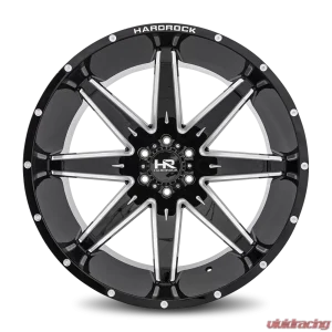 Hardrock Offroad Painkiller XPosed Aluminum Wheel 24x14 6x139.7 -76 108 Gloss Black Milled - Image 1