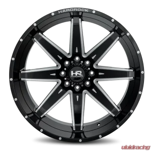 Hardrock Offroad Painkiller XPosed Aluminum Wheel 26x14 8x165.1 -76 125.2 Gloss Black Milled - Image 1