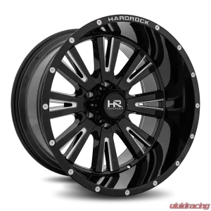Hardrock Offroad Spine XPosed Aluminum Wheel 20x12 5x150 -44 110.3 Gloss Black Milled - Image 2