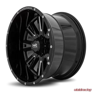 Hardrock Offroad Spine XPosed Aluminum Wheel 20x12 5x150 -44 110.3 Gloss Black Milled - Image 3
