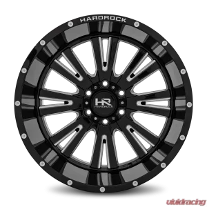 Hardrock Offroad Spine XPosed Aluminum Wheel 20x12 5x127 | 5x5 -44 78.1 Gloss Black Milled - Image 1