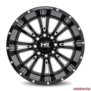 Hardrock Offroad Spine XPosed Aluminum Wheel 22x12 6x135 -44 87.1 Gloss Black Milled - Image 1
