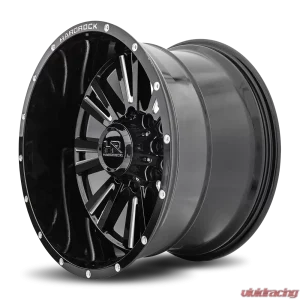 Hardrock Offroad Spine XPosed Aluminum Wheel 22x12 6x135 -44 87.1 Gloss Black Milled - Image 3