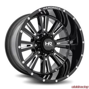 Hardrock Offroad Spine XPosed Aluminum Wheel 22x12 5x127 | 5x5 -44 78.1 Gloss Black Milled - Image 2