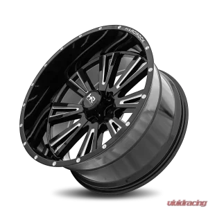 Hardrock Offroad Spine XPosed Aluminum Wheel 24x12 5x127 | 5x5 -44 78.1 Gloss Black Milled - Image 4