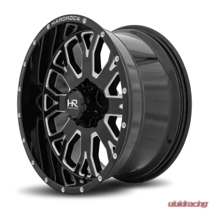 Hardrock Offroad Slammer XPosed Aluminum Wheel 20x10 5x150 -19 110.3 Gloss Black Milled - Image 3