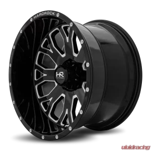 Hardrock Offroad Slammer XPosed Aluminum Wheel 20x12 5x150 -44 110.3 Gloss Black Milled - Image 3
