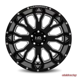 Hardrock Offroad Slammer XPosed Aluminum Wheel 20x12 5x127 | 5x5 -44 78.1 Gloss Black Milled - Image 1