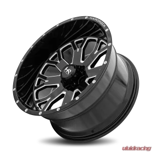 Hardrock Offroad Slammer XPosed Aluminum Wheel 22x12 8x165.1 -44 125.2 Gloss Black Milled - Image 4