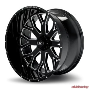 Hardrock Offroad Slammer Xposed Aluminum Wheel 26x14 8x165.1 -76 125.2 Gloss Black Milled - Image 3