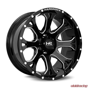 Hardrock Offroad BloodShot Xposed Aluminum Wheel 20x12 6x135 -44 87.1 Gloss Black Milled - Image 2