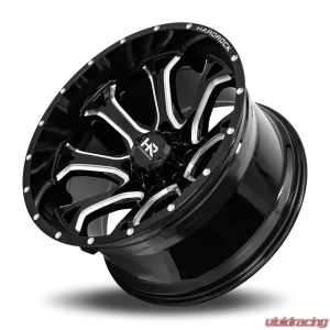 Hardrock Offroad BloodShot Xposed Aluminum Wheel 22x12 5x127 | 5x5 -51 73.1 Gloss Black Milled - Image 4