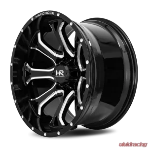 Hardrock Offroad BloodShot Xposed Aluminum Wheel 22x12 5x139.7 -51 87 Gloss Black Milled - Image 3