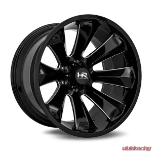 Hardrock Offroad Xplosive Xposed Aluminum Wheel 20x10 5x127 | 5x5 -19 78.1 Gloss Black Milled - Image 2