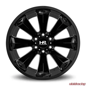 Hardrock Offroad Xplosive Xposed Aluminum Wheel 22x12 8x165.1 -51 125.2 Gloss Black Milled - Image 1