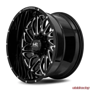 Hardrock Offroad BlackTop Xposed Aluminum Wheel 20x10 6x135 -19 87.1 Gloss Black Milled - Image 3