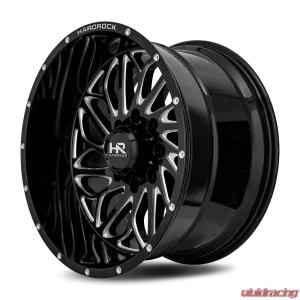 Hardrock Offroad BlackTop Xposed Aluminum Wheel 22x12 8x165.1 -51 125.2 Gloss Black Milled - Image 3