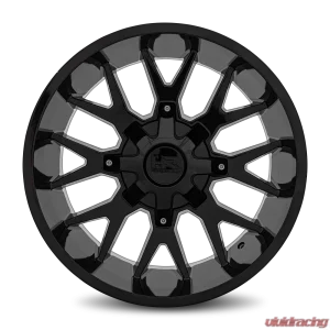 Hardrock Offroad Affliction Aluminum Wheel 20x10 8x165.1 -19 125.2 Gloss Black - Image 1