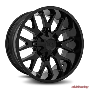 Hardrock Offroad Affliction Aluminum Wheel 20x10 5x150 | 5x139.7 | 5x5.5 -19 110.3 Gloss Black - Image 2