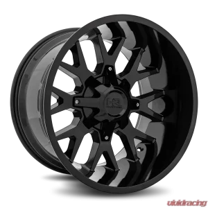 Hardrock Offroad Affliction Aluminum Wheel 20x12 5x127/139.7 -44 87 Gloss Black - Image 2