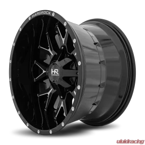 Hardrock Offroad Affliction Aluminum Wheel 20x12 8x180 -44 124.3 Gloss Black Milled - Image 3