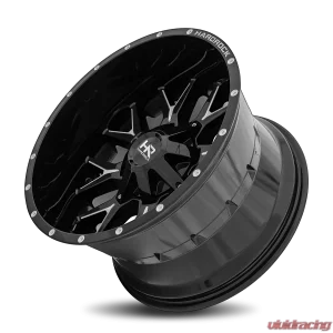 Hardrock Offroad Affliction Aluminum Wheel 20x12 5x150 | 5x139.7 | 5x5.5 -44 110.3 Gloss Black Milled - Image 4